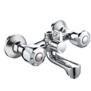 AMOK-66 Double handle wall mounted bath mixer