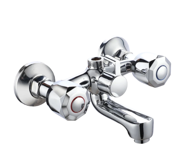 AMOK-66 Double handle wall mounted bath mixer
