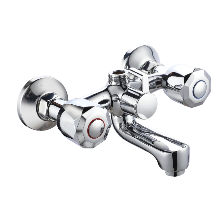 AMOK-66 Double handle wall mounted bath mixer