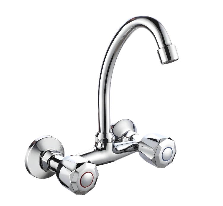 AMOK-99- Style Classic, Double handle Wall Mounted kitchen mixer