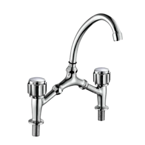 FERK-11B-style (classic)-Double handle deck mounted sink mixer