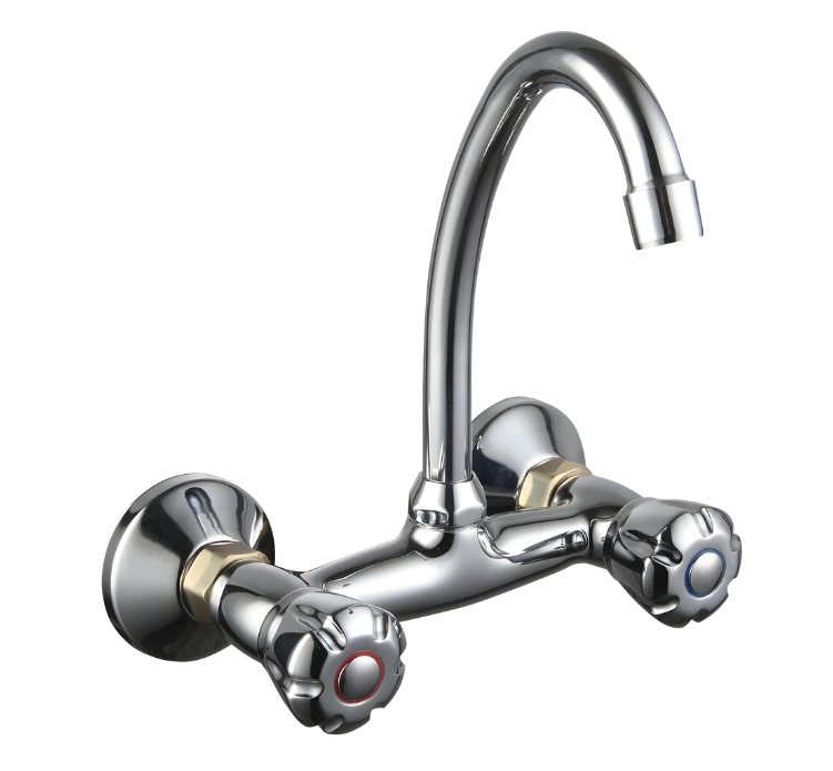 VSKCK01, double handle wall kitchen mixer