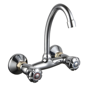 VSKCK01, double handle wall kitchen mixer