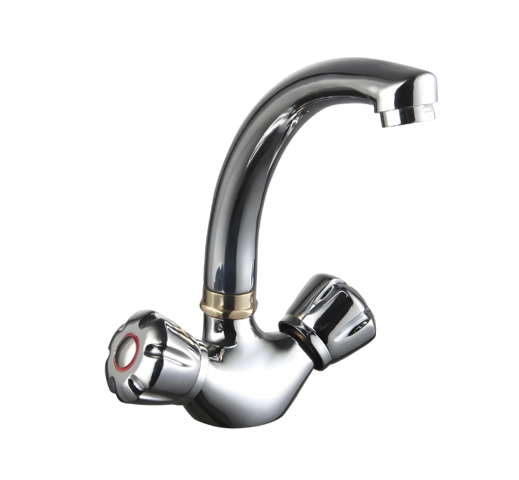 VSKCS02- style (classic), double handle deck mounted sink mixer