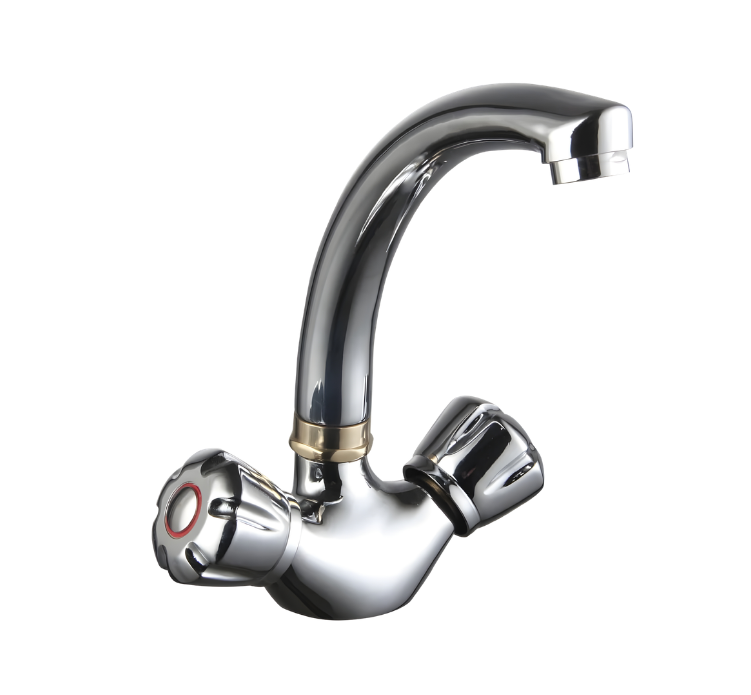 VSKCS02- style (classic), double handle deck mounted sink mixer