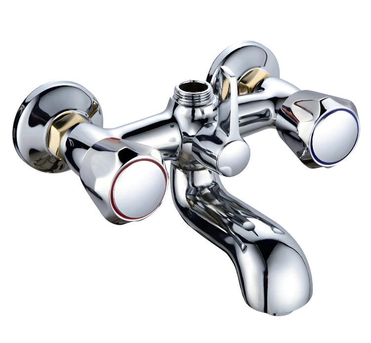 WKT B01 double handle wall mounted bath mixer