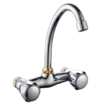 WKT K01- double handle wall kitchen mixer