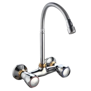 WKT KF- double handle wall mounted kitchen mixer
