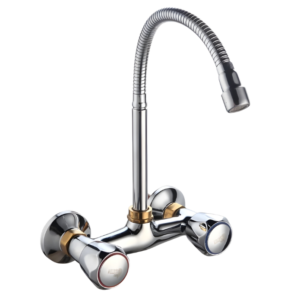 WKT KF- double handle wall mounted kitchen mixer