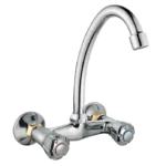 WSKT K01, double handle kitchen wall mounted mixer